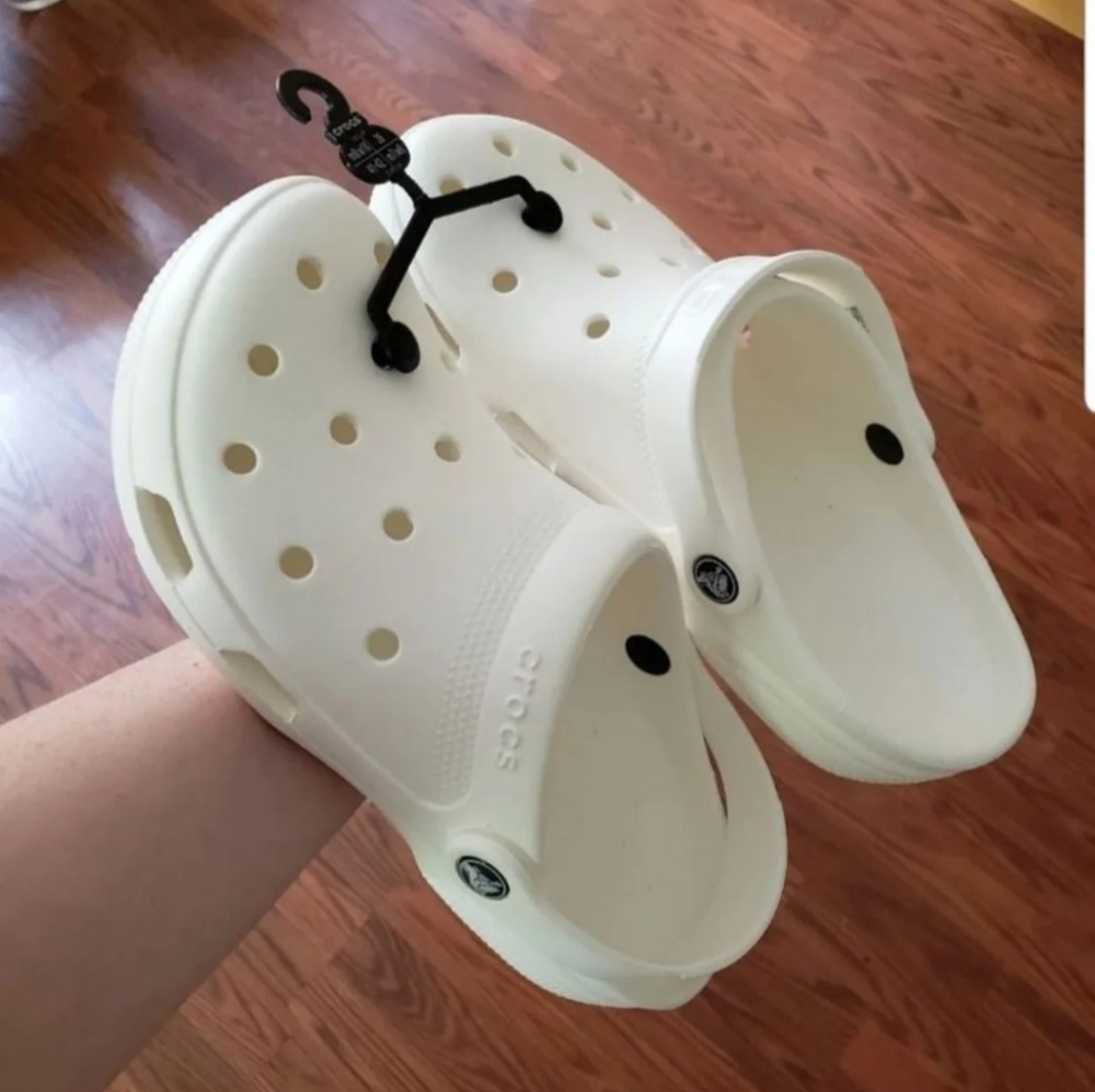 White Crocs